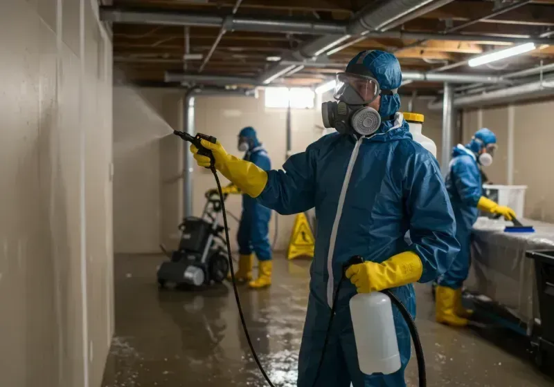 Basement Sanitization and Antimicrobial Treatment process in Keansburg, NJ